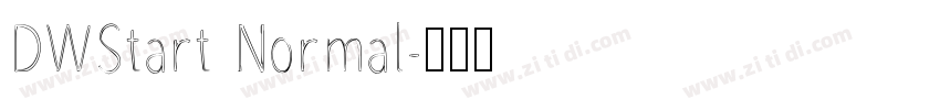 DWStart Normal字体转换